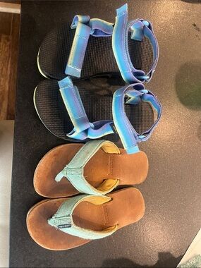 TEVA and Hari Mari - size 11 Flip Flops Set
